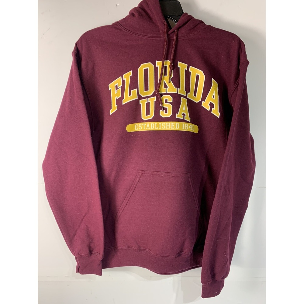 NWOT Gildan Unisex Adult Small Florida USA Long Sleeve Hoodie
